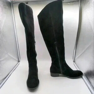 Born Borda Women's Over the Knee Black Suede Boot sz 7.5
